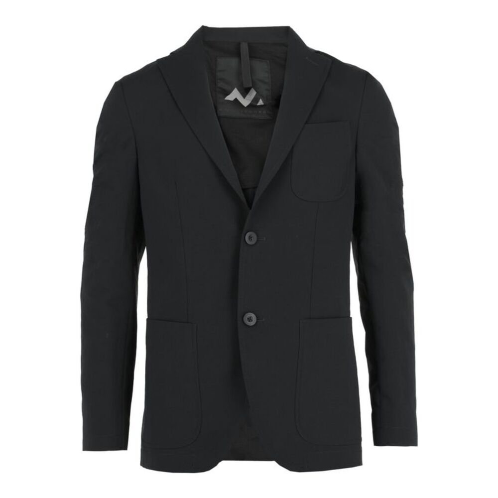 Slowear Montedoro Single-Breasted Slim Fit Wool Blazer Black Mens